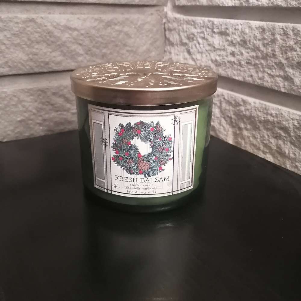 BBW Three Wick Candle - Fresh Balsam - BRAND NEW!